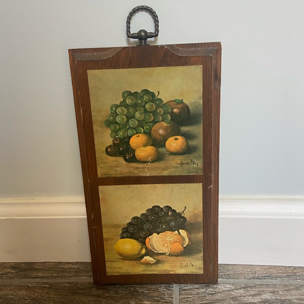 Vintage Kitchen Wall decor with Hank Bay prints